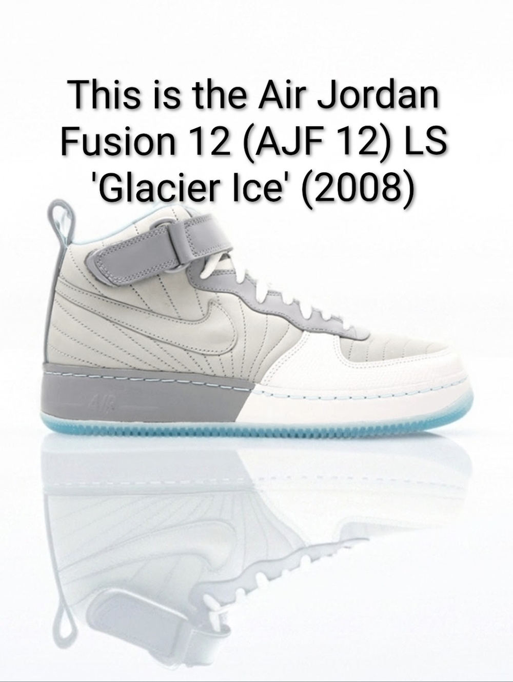 Air Jordan Fusion 12 (AJF 12) LS 'Glacier Ice' (2008) M10/W11.5 EUC
